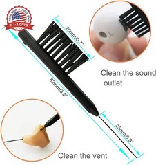 8 Pieces Hearing aid Amplifier Cleaning Tools, Earbuds/Headphones Cleaner Brush