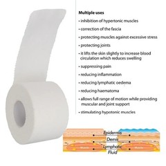 12.5–50mm Waterproof Medical Adhesive Tape Sports Physio Injury Bandage