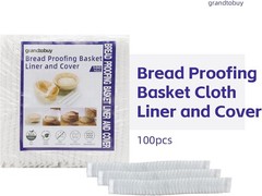 100 Pcs Disposable Non-Woven Bread Proofing Basket Liner Cover Fit 8″ 10″ 11″