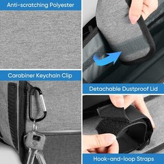 Large Walker Basket for Folding Walkers Foldable Walker Storage Bag for Elderly