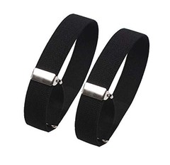 Elastic Adjustable Armband Shirt Garter Sleeve Holders 5-20 Inches 2 Pack For