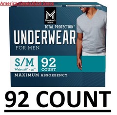 Member’s Mark Total Protection Underwear for Men, Small/Medium Large/Extra Large