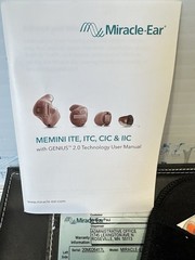 Miracle Ear Memini CIC Hearing Aids w Genuis 2.0 Technology Left Right Side Aid