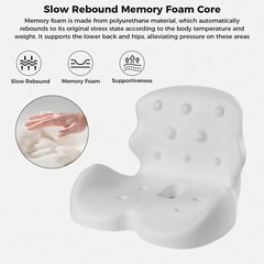 Trucker Seat Cushions with Lumbar Support & Massage Head for Long Sitting Pads