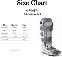 Aircast AirSelect Elite Extra Large Gray Walker Brace & Walking Boot NEW XL