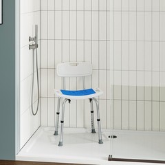 HOROW Adjustable Height Shower Chair Seat 400 lbs Heavy Duty Safety Bath Bench