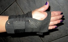 Wrist Brace Lace Up size XS Hook and Loop Closure over Laces Black C-Tick C-4