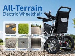Lightweight Foldable Heavy Duty All Terrain Electric Wheelchair Mobility Scooter