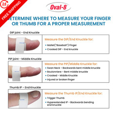 3-Point Products Oval-8 Finger Splints, Sizes 6, 7, 3 Piece Assortment, Beige