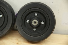 PAIR 6″ Rear Caster Wheels Tires for Quickie Pulse 6 / 5 Power Chairs 150×50