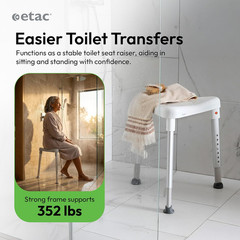 Edge Triangular Shower Stool – Height Adjustable Shower Chair, Non-Slip Surface