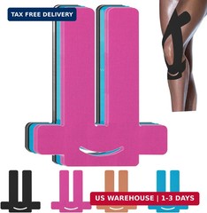 12 Count Precut Kinesiology Tape for Knees, Waterproof Knee Tape for Knee Pain R