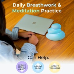 Mindsight ‚Breathing Buddha‘ Guided Visual Meditation Tool Pebble, Multicolor