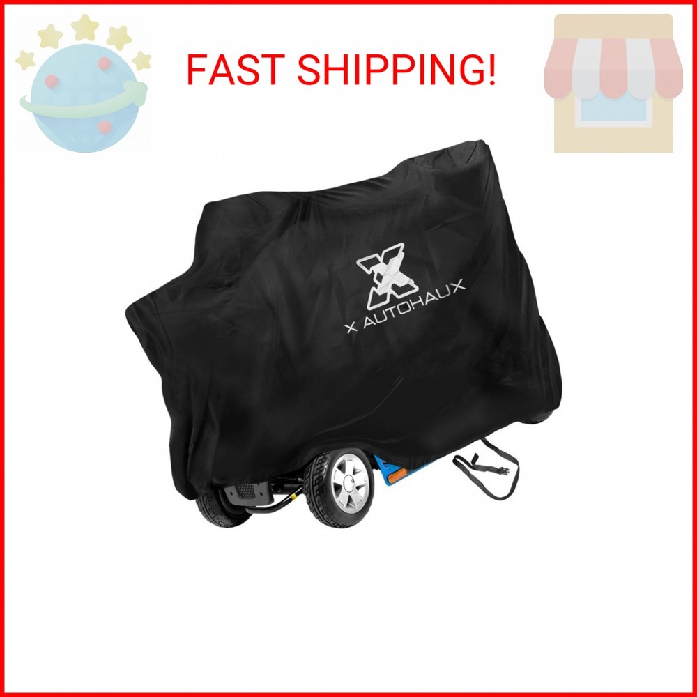 X AUTOHAUX Large Mobility Scooter Cover All Season for Electric Wheelchair 4 Whe
