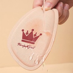 5 Pairs Non-Slip Crown Forefoot Pads – Pain Relief Half Insoles for Women