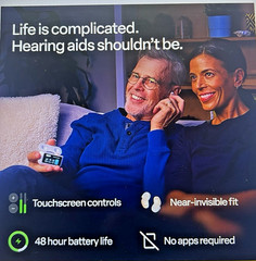 Audien Hearing ATOM X – Rechargeable OTC Hearing Aids NEWEST MODEL NEW $389