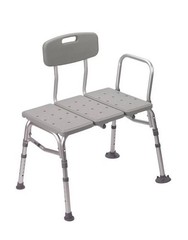 Medline Guardian G3-100KBX1 Transfer Bench with Back 400 lb Capacity Shower Seat