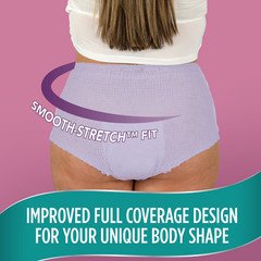 2 Pack Assurance Women’s Incontinence Postpartum Underwear S/M 54 Count Maximum