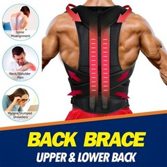 Back Brace Posture Corrector Upper Lower Back Support Adjustable Straightener
