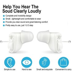 MiNi Hearing Aids Battery Power Small In Ear Sound Voice Amplifier Enhancer L/R