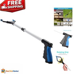 Heavy-Duty 32-Inch Trash Grabber with Rotating Head – Ideal for Litter Picking