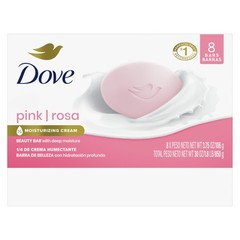 Dove Beauty Bar Soap Pink Rosa 8 Bars For Soft Smooth Skin Cleans Moisturizes
