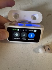 Audien Hearing Atom X Rechargeable Bluetooth ITE Hearing Aid w/ Touchscreen Case