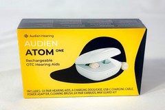 Audien Atom One OTC Hearing Aids Wireless, Rechargeable, Beige (B1)