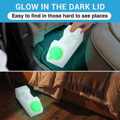 Portable Urinals for Men Spill Proof Nighttime Glow in the Dark Lid- 3000 Ml/101