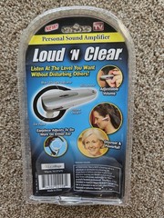 Loud N Clear Personal Sound Amplifier Ear Piece New Sealed As Seen On TV – NEW