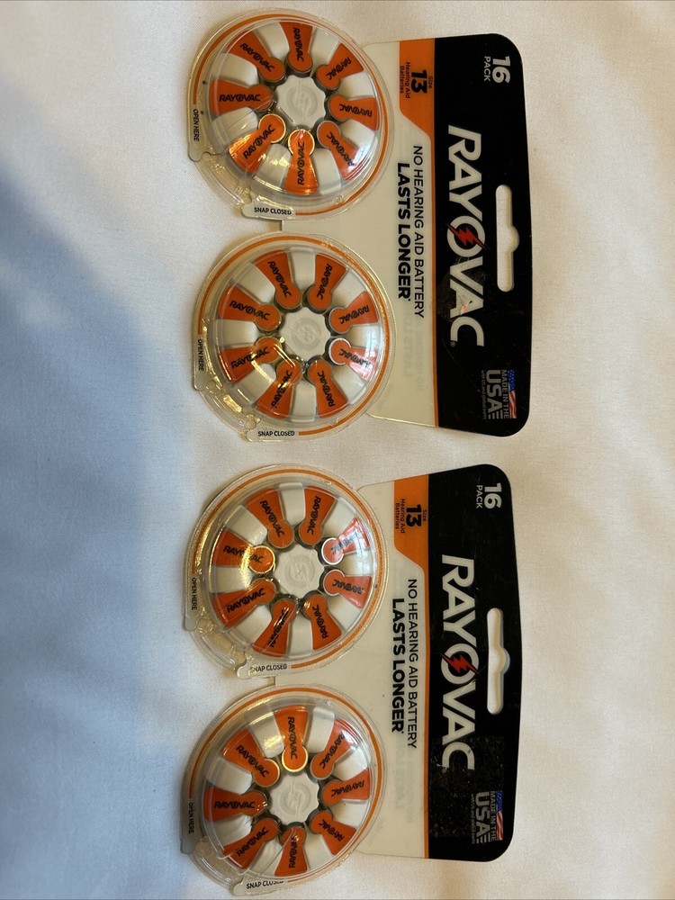 RAYOVAC 16-Pack Size 13 Hearing Aid Batteries- Pack Of 2
