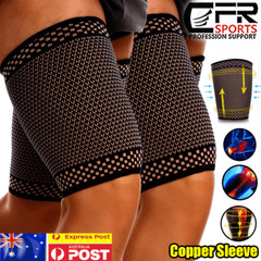 Copper Thigh Leg Support Hamstring Quadriceps Wraps Groin Quad Brace Compression