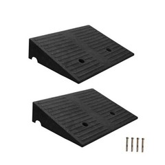 Rubber Curb Ramp 4″ Rise for Sidewalks – 2 Pcs Driveway – 4″ Inch