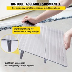 Threshold Ramp 1″/2″/3″/4″/5″ Aluminum Door Ramp Capacity 700 lbs Wheelchair