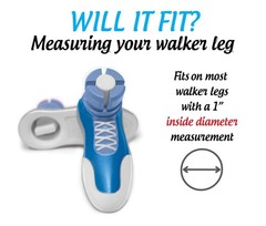 Sneaker Walker Glides for 1″ Tubes – Blue – 1 1 Pair (Pack of 1),