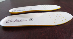 Gravity Defyer Corrective Fit Beige Orthotic Insoles Womens Size 9 Arch Support