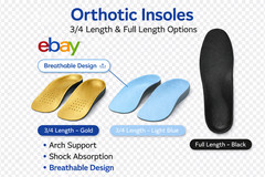 3 Pairs of Orthotics for Feet, Ankles, Knees, Hips, Back and Neck.