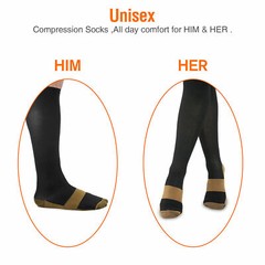 1-10 Pairs Copper Compression Socks 20-30mmHg Graduated Support Mens Womens Lot