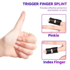 2PCS Adjustable Finger Splint Pain Relief Trigger Finger Brace Arthritis Support