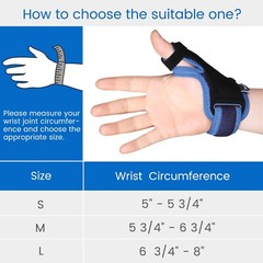 VELPEAU Thumb Wrist Support Brace CMC Joint Sprain Splint Arthritis Left Right