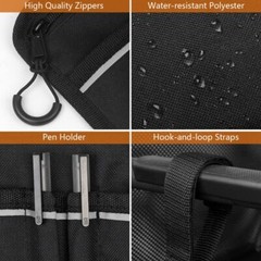 Waterproof Wheelchair Side Bag with Cup Holder for Walkers Rollators Wheelchairs