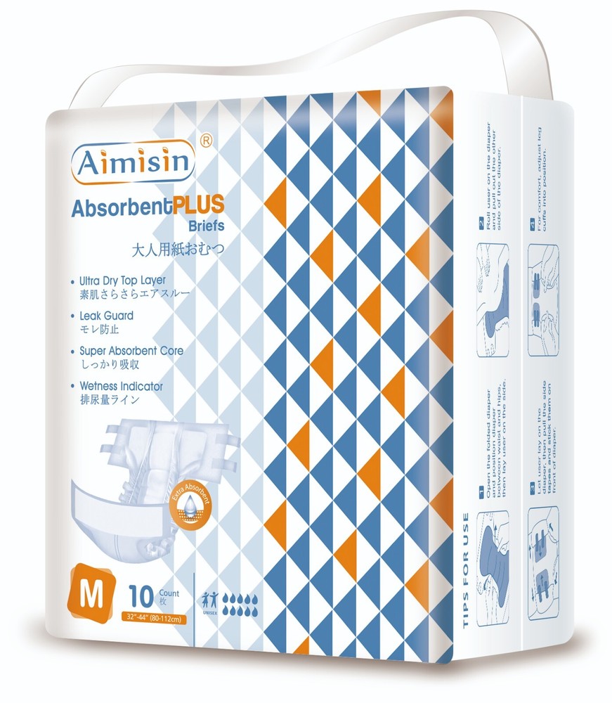 Aimisin Super Absorbency Adult Diaper, Incontinence Diapers with Tabs Men Women