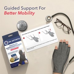 Doctor Developed Compression Gloves for Women and Men, Open-Finger Arthritis …