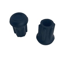 (2 PACK) Rubber Walking Cane, Crutch, or Chair Replacement Tips