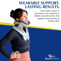 Cervical Neck Air Traction Collar & Stretcher- Neck and Shoulder Pain Relief