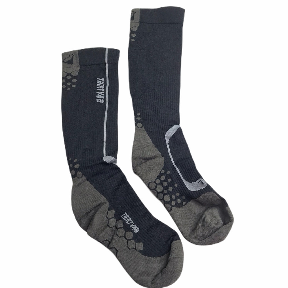 Thirty 48 Elite Long Compression Socks. Hiking Backpacking. New NWT. Black.