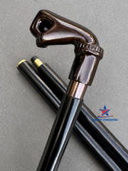 Solid Brass Punch Head Vintage Black Wooden Walking Stick Cane handmade Gift