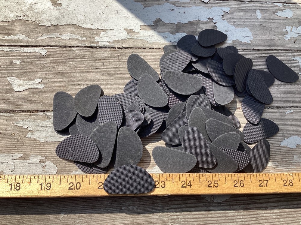 70+ pcs.1-7/8″ x 1″ hard plastic nail on heel protectors for boots or shoes