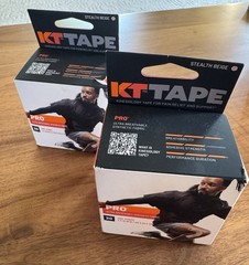 NEW (2 Packs) KT TAPE PRO Kinesiology Therapeutic Tape 20 Strips Per Box 10”x2”