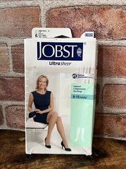 Jobst Ultra Sheer Womens Compression Socks Knee 7-9 Inches CT Black 8-15 Mmhg